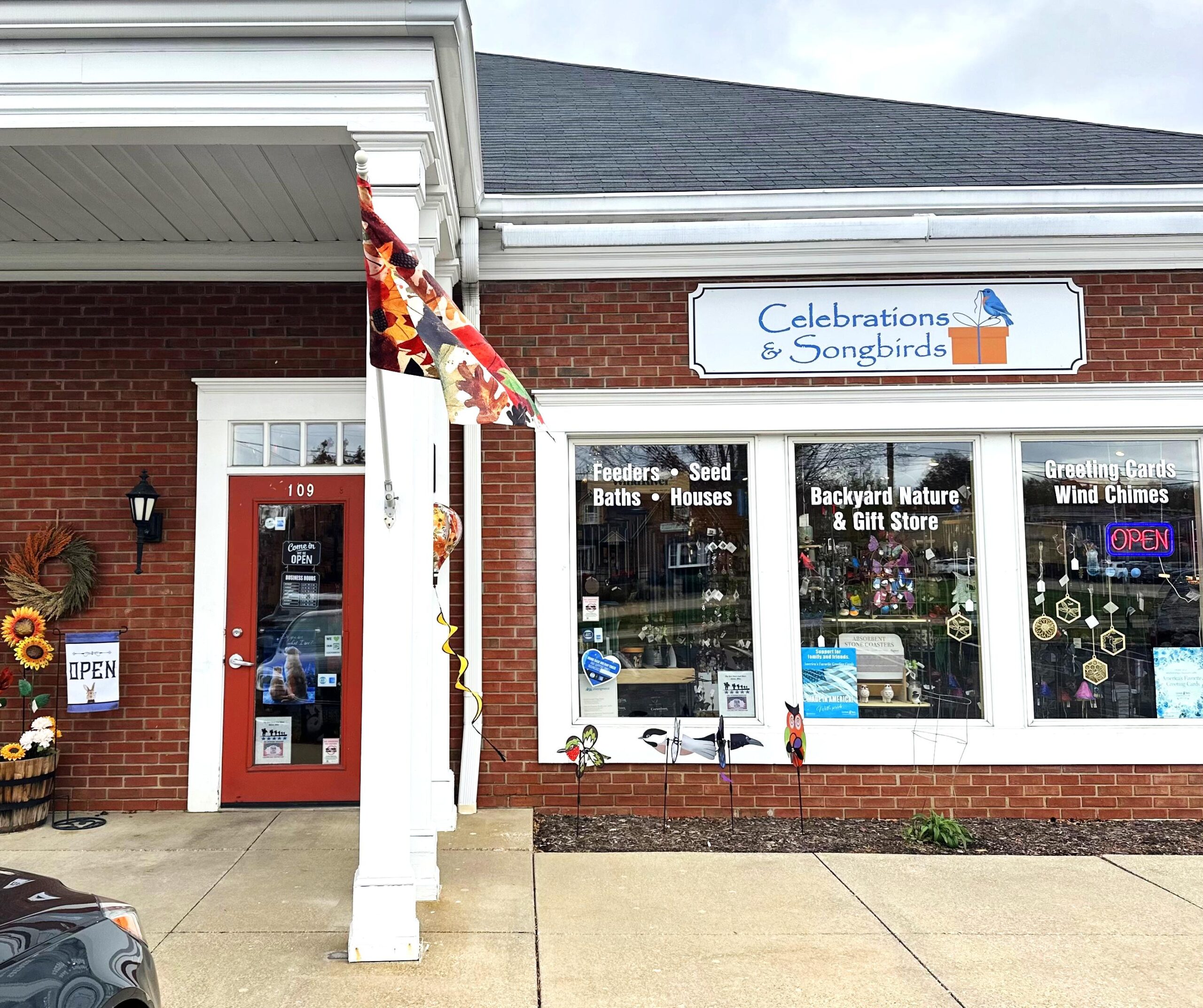 Celebrations and Songbirds Gift Shop Store Front